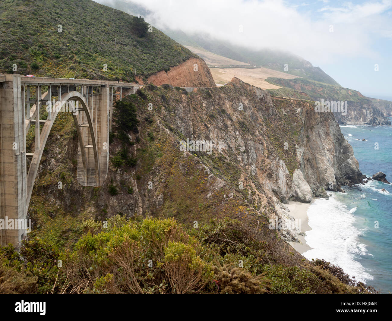 Bixby Bridge and Highway 1 Stock Photo Alamy