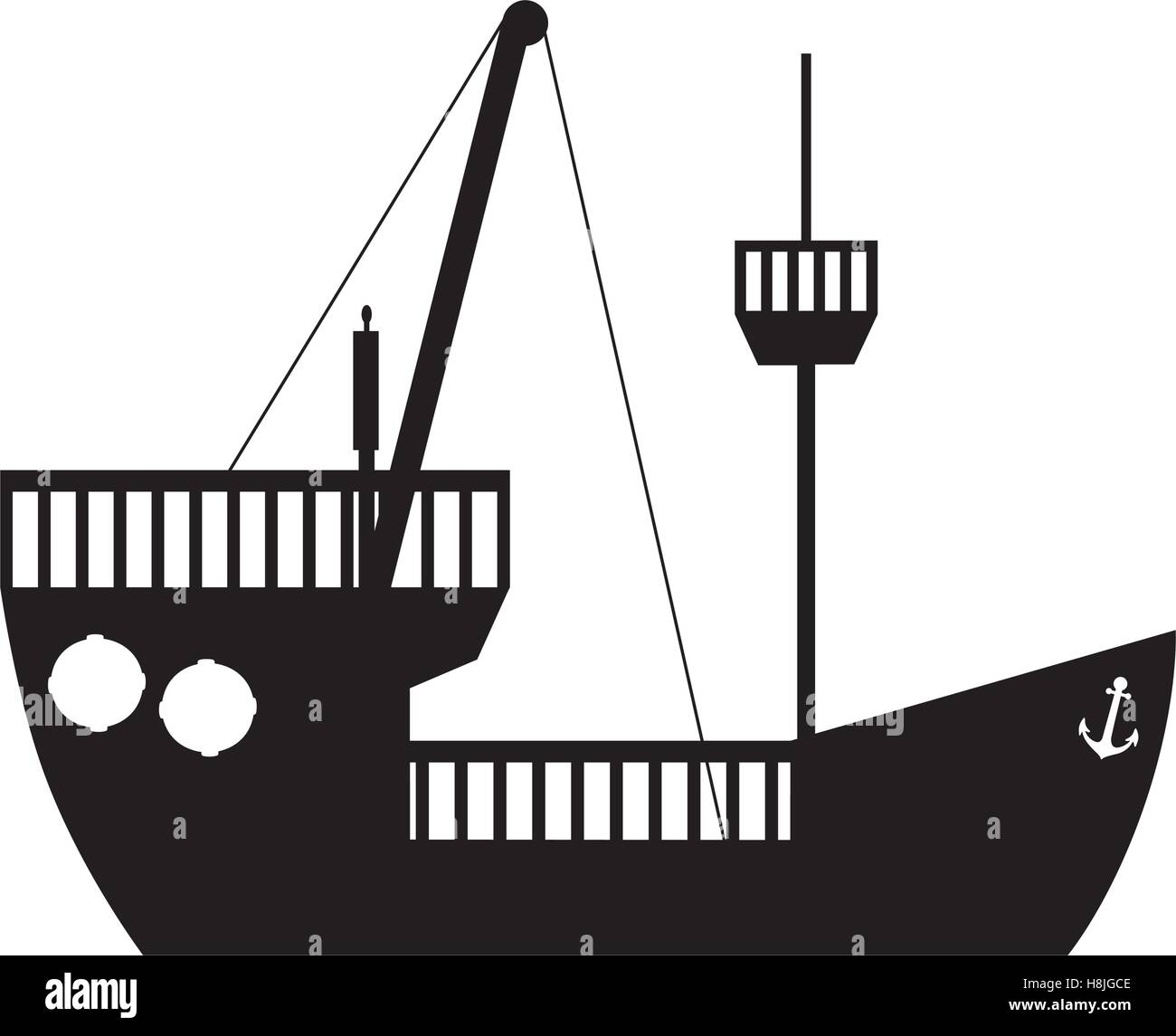 ship boat icon image vector illustration design Stock Vector