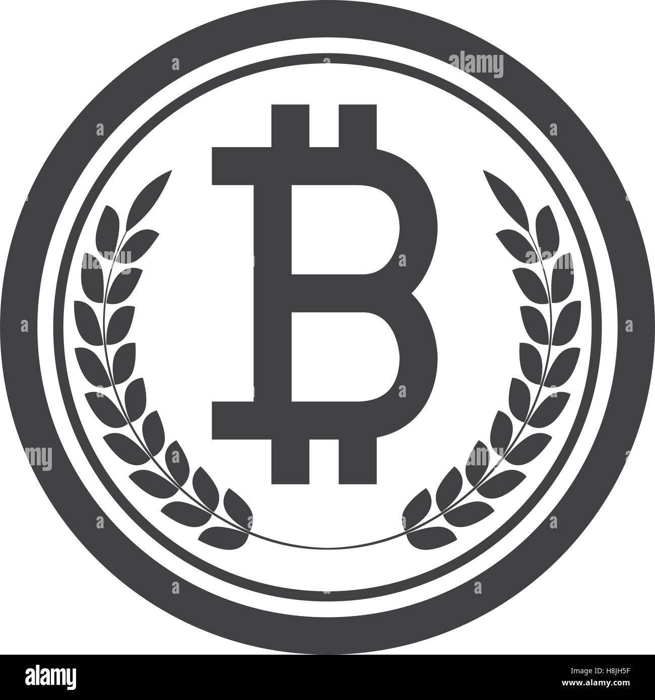 black silhouette with coin symbol of baht Thailand vector illustration ...