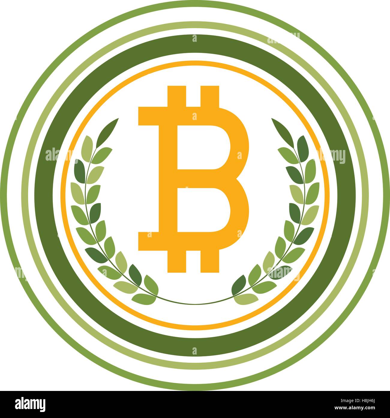 ornamental emblem with coin symbol of baht Thailand vector illustration ...