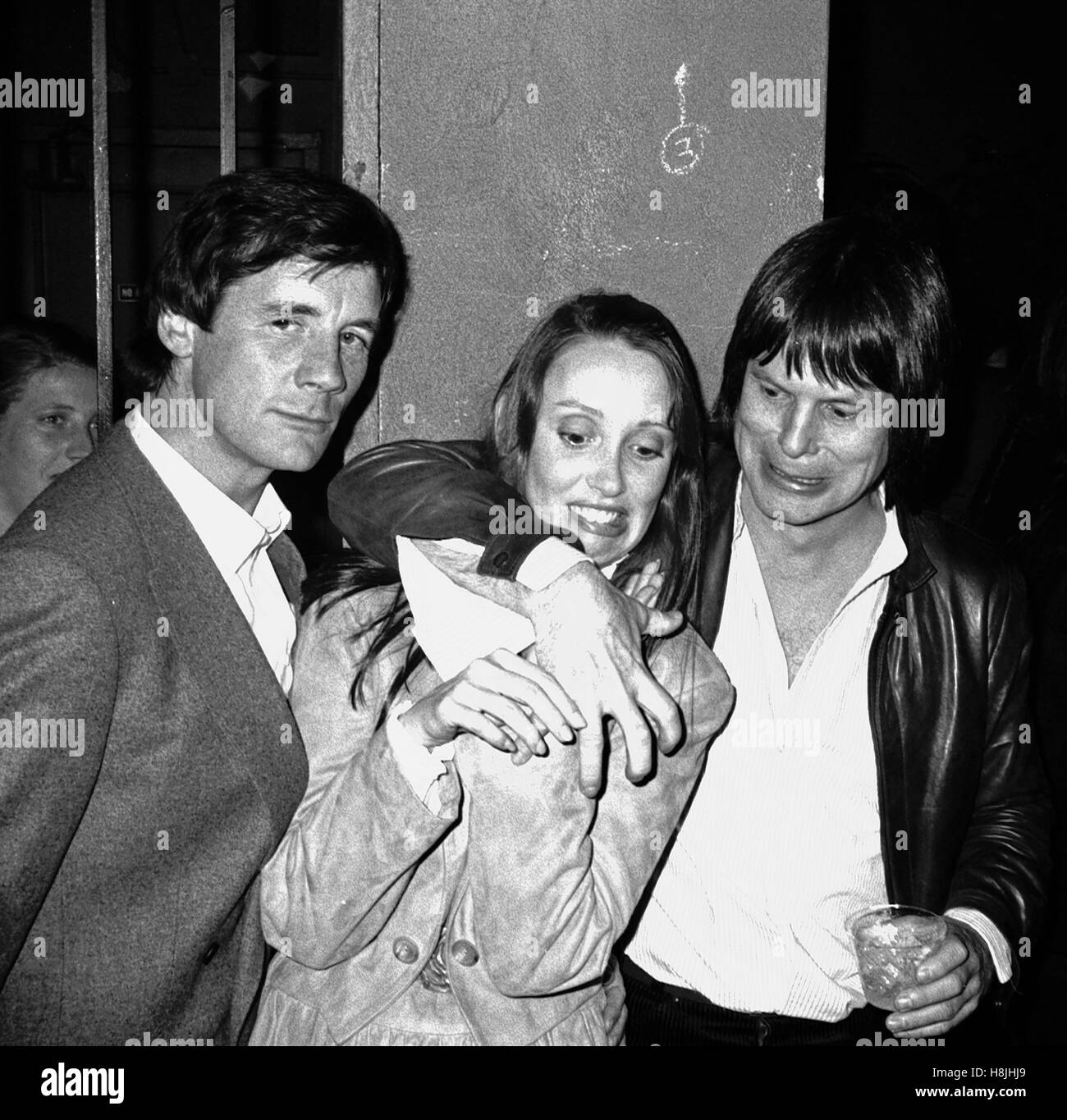 Shelley Duvall with Michael Palin & Terry Gilliam Attending a party celebrating the release of TIME BANDITS at the Underground Disco in New York City. January 4, 1981 © RTMcbride / MediaPunch Stock Photo