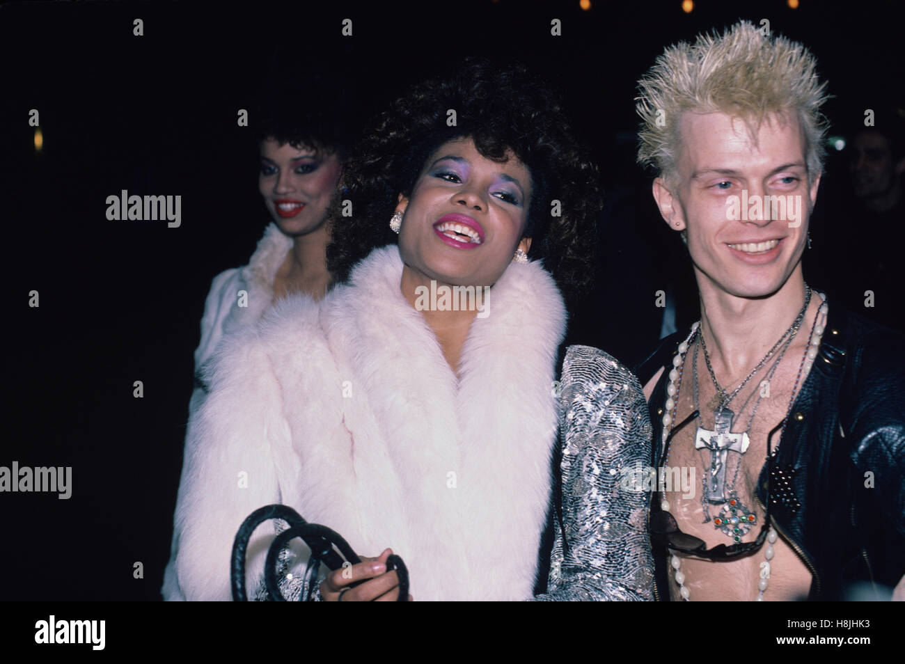 Billy Idol and girl pictured at the Hilton Hotel in New York City in ...