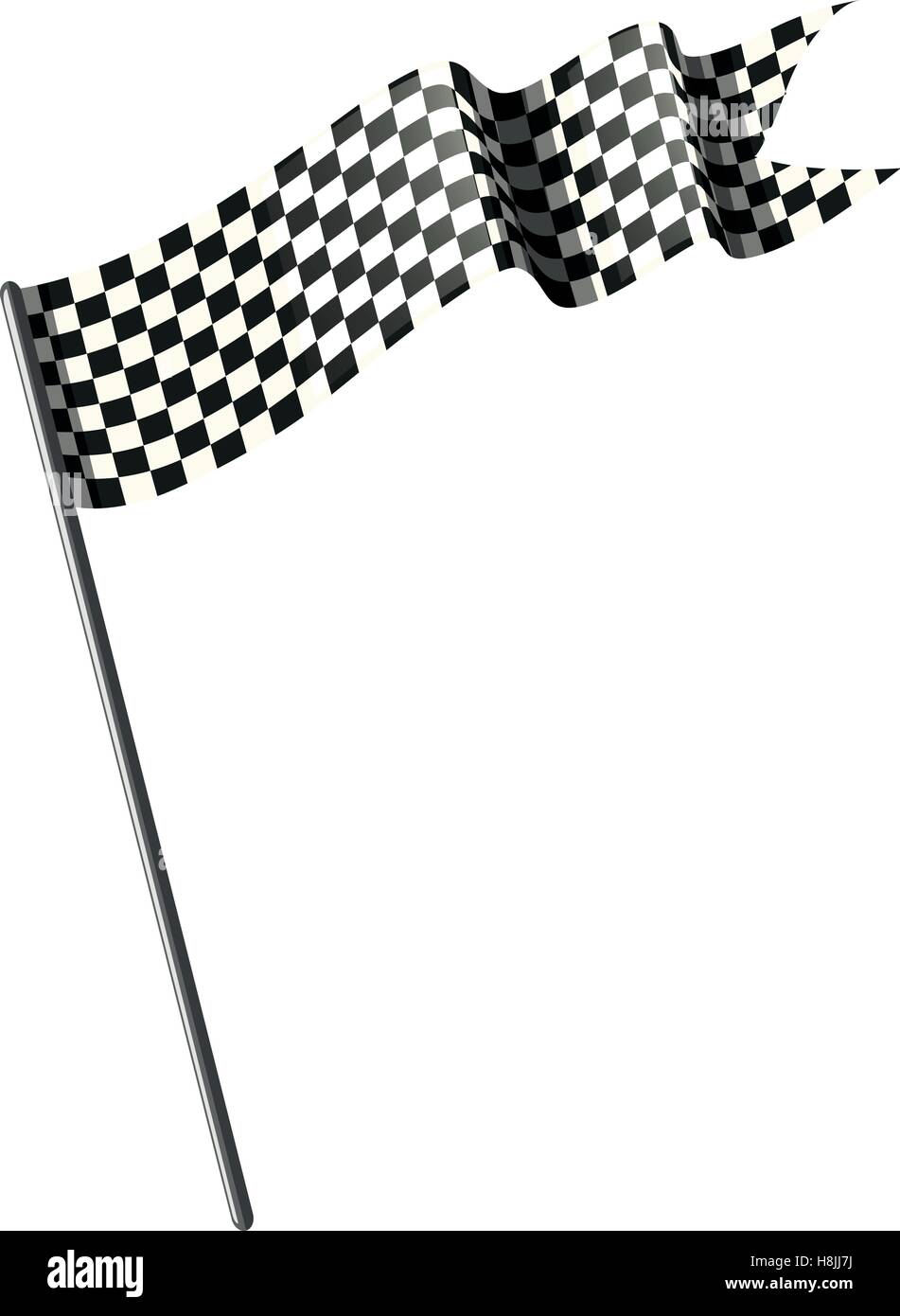 Racing flag on white background illustration Stock Vector Image & Art ...