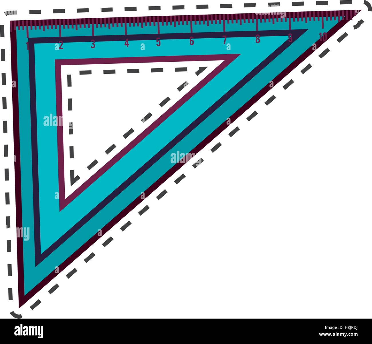 Setsquare vector vectors hi-res stock photography and images - Alamy