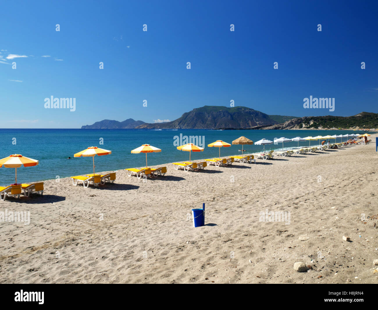 Lagada beach, Kefalos, Kos, Greece. Also known as Banana beach Stock Photo  - Alamy