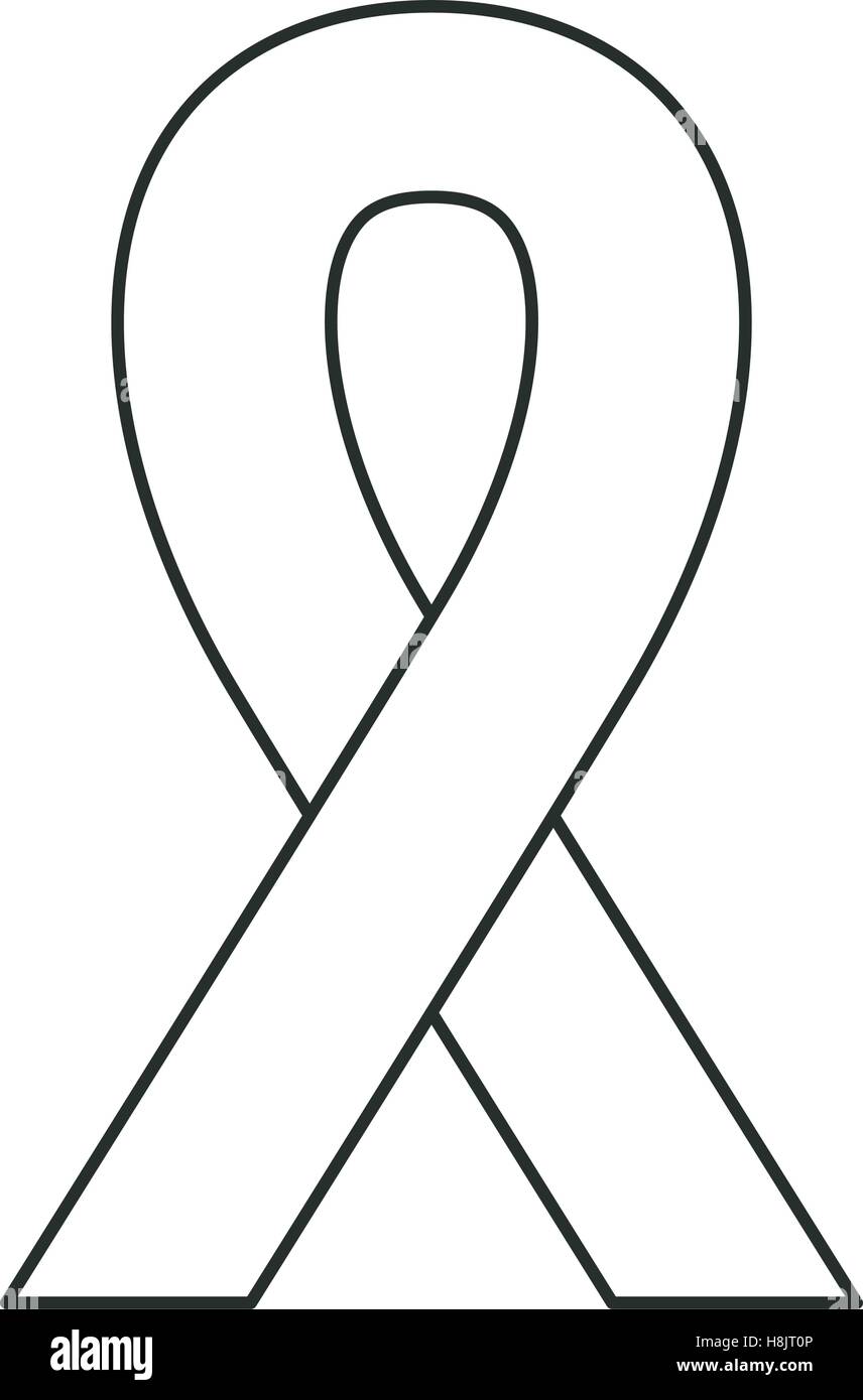 Ribbon icon. Medical health care and hospital theme. Isolated design ...