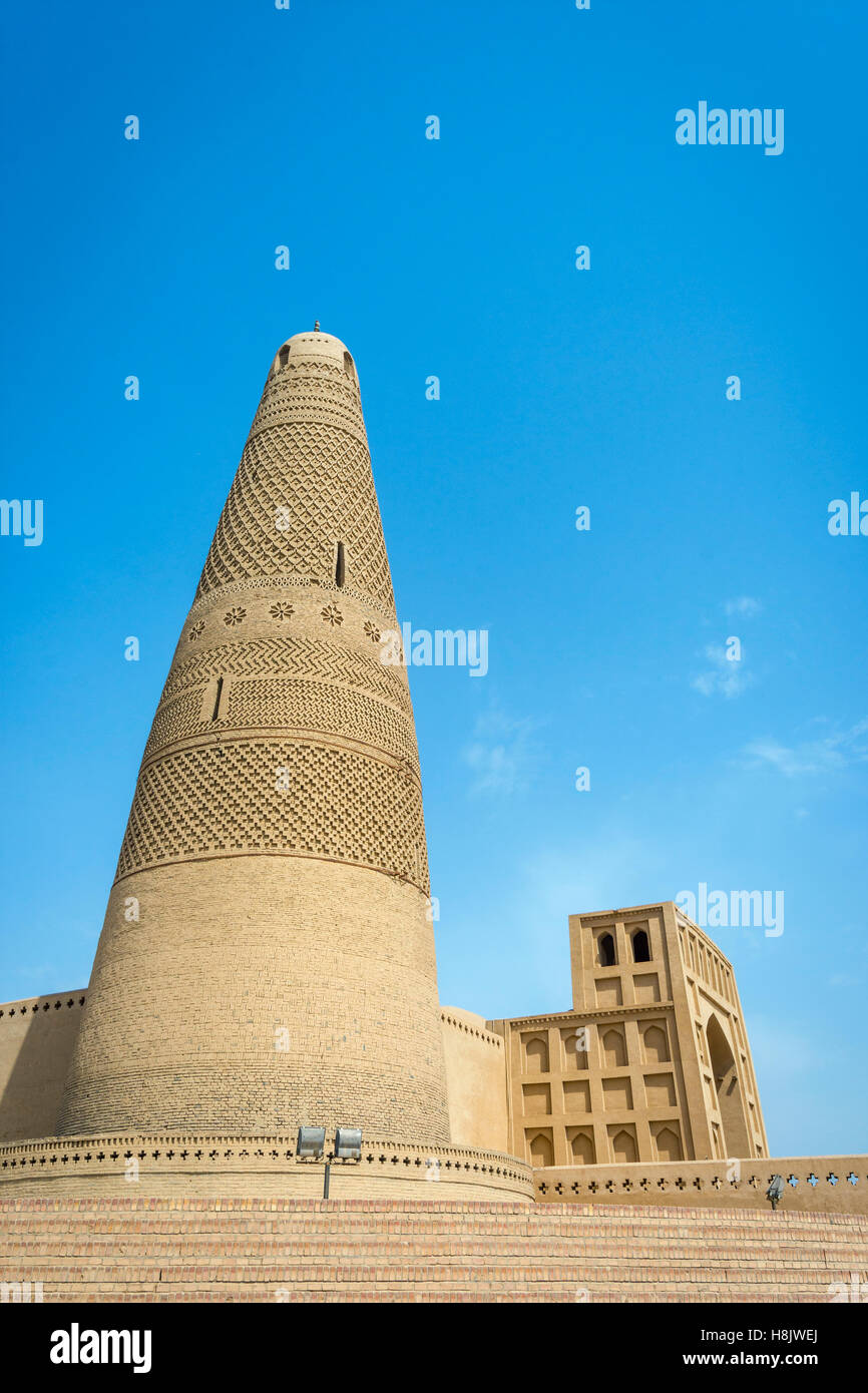 Emin minaret, the highest minaret in China. Turpan, Xinjiang Stock Photo