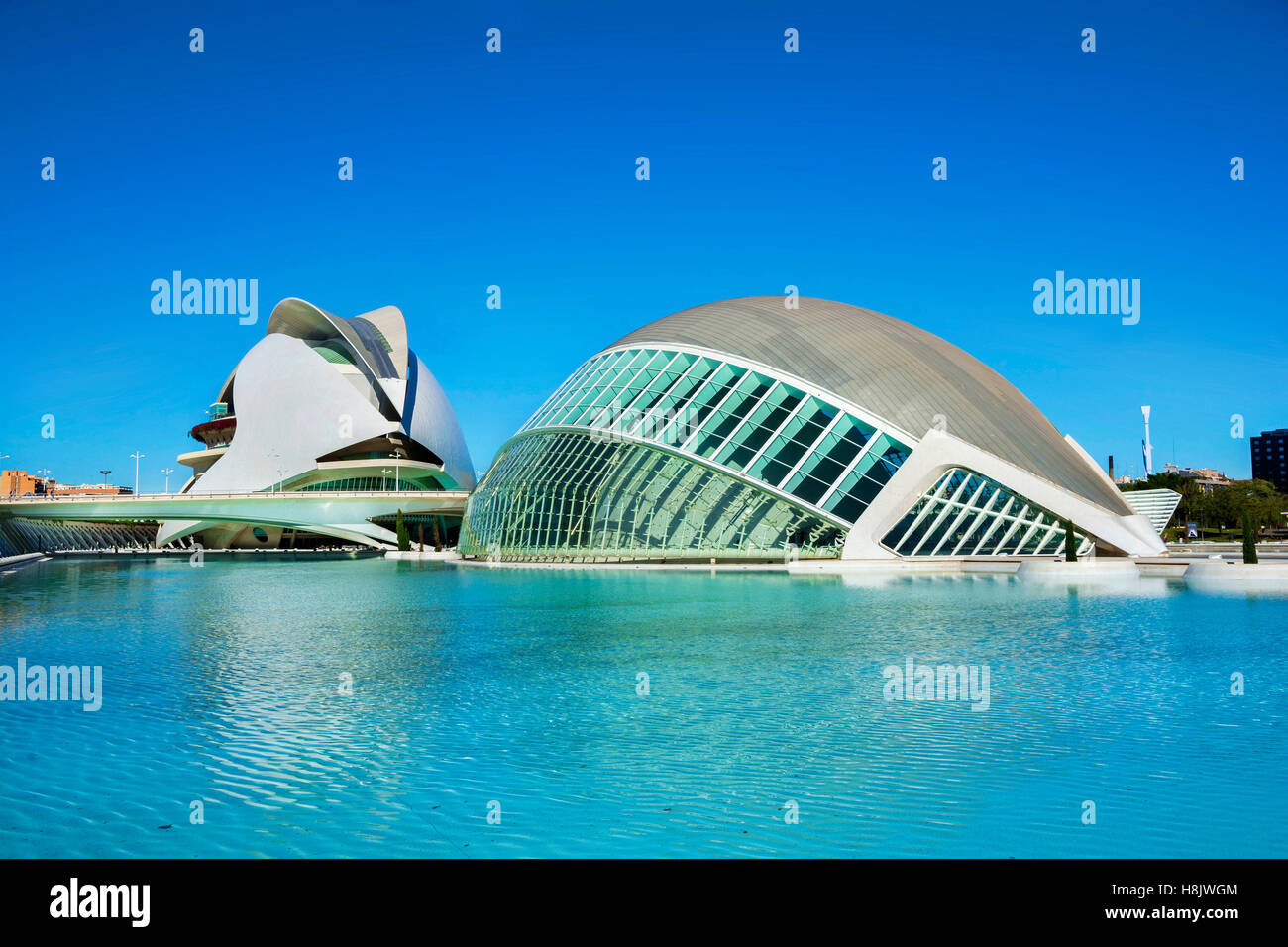 City of Arts and Sciences, modern complex architecture in Valencia ...