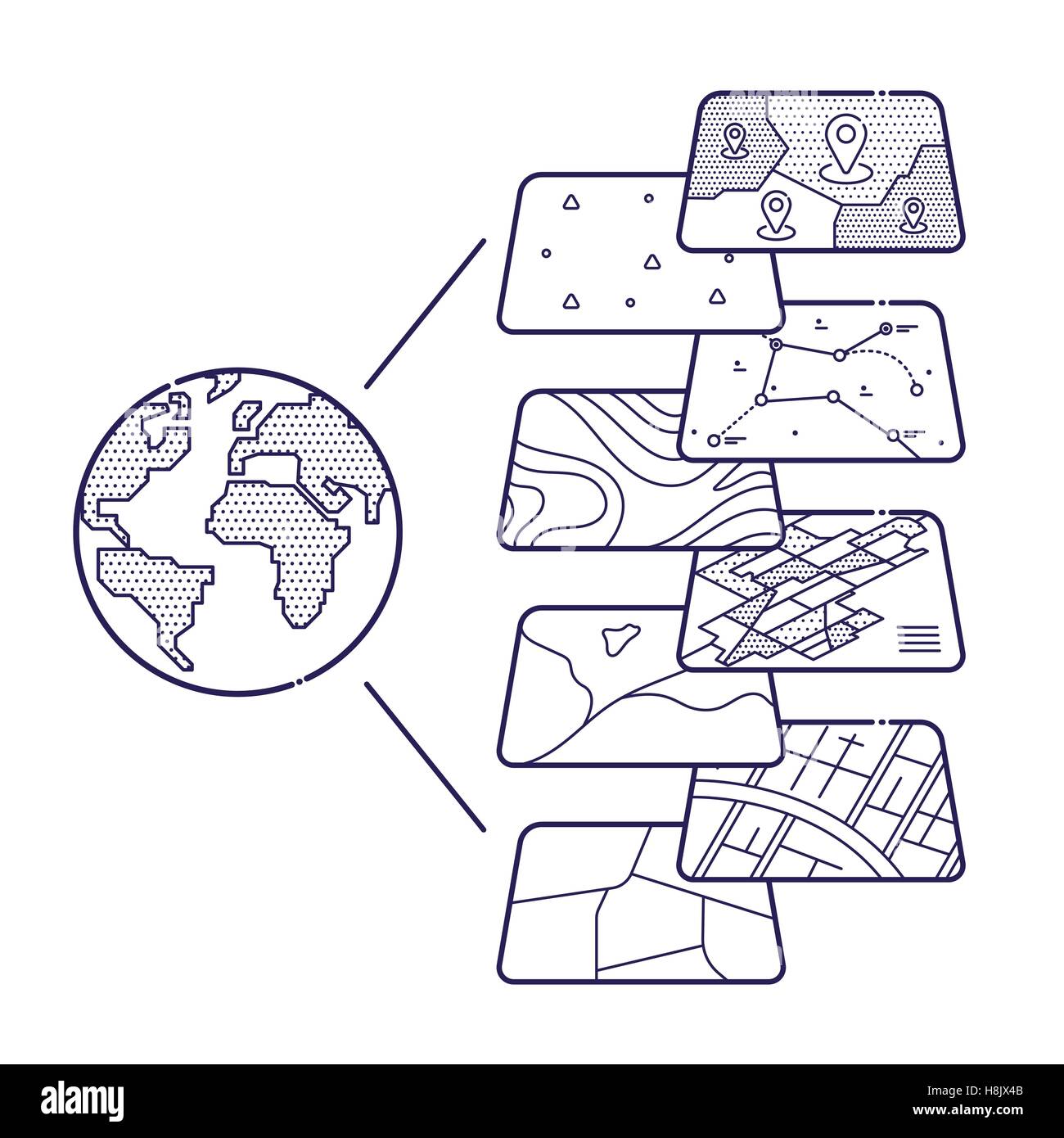 Gis map hi-res stock photography and images - Alamy