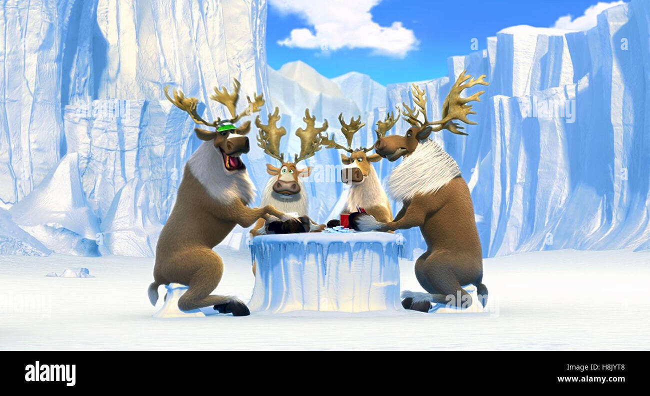 Norm of the North is a 2016 American 3D computer-animated comedy-adventure film directed by Trevor Wall and written by Daniel R. Altiere, Steven M. Altiere, and Malcolm T. Goldman. It features the voices of Rob Schneider as the title character, Heather Graham, Ken Jeong, Colm Meaney, Loretta Devine, Gabriel Iglesias, Michael McElhatton, and Bill Nighy.   This photograph is for editorial use only and is the copyright of the film company and/or the photographer assigned by the film or production company and can only be reproduced by publications in conjunction with the promotion of the above Fil Stock Photo