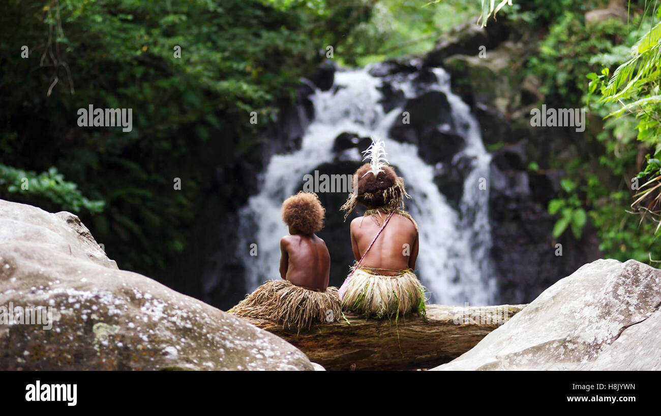 Tanna is a 2015 Australian film set on the island of Tanna in the South Pacific, depicting the true story of a couple who decided to marry for love, rather than obey their parents' wishes.  This photograph is for editorial use only and is the copyright of the film company and/or the photographer assigned by the film or production company and can only be reproduced by publications in conjunction with the promotion of the above Film. A Mandatory Credit to the film company is required. The Photographer should also be credited when known. Stock Photo