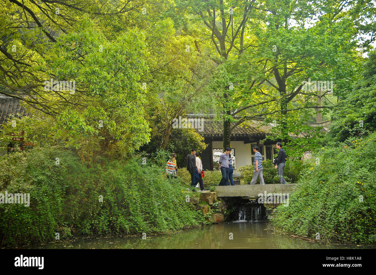 Grounds of the Yuelu Academy, Changsha, China Stock Photo