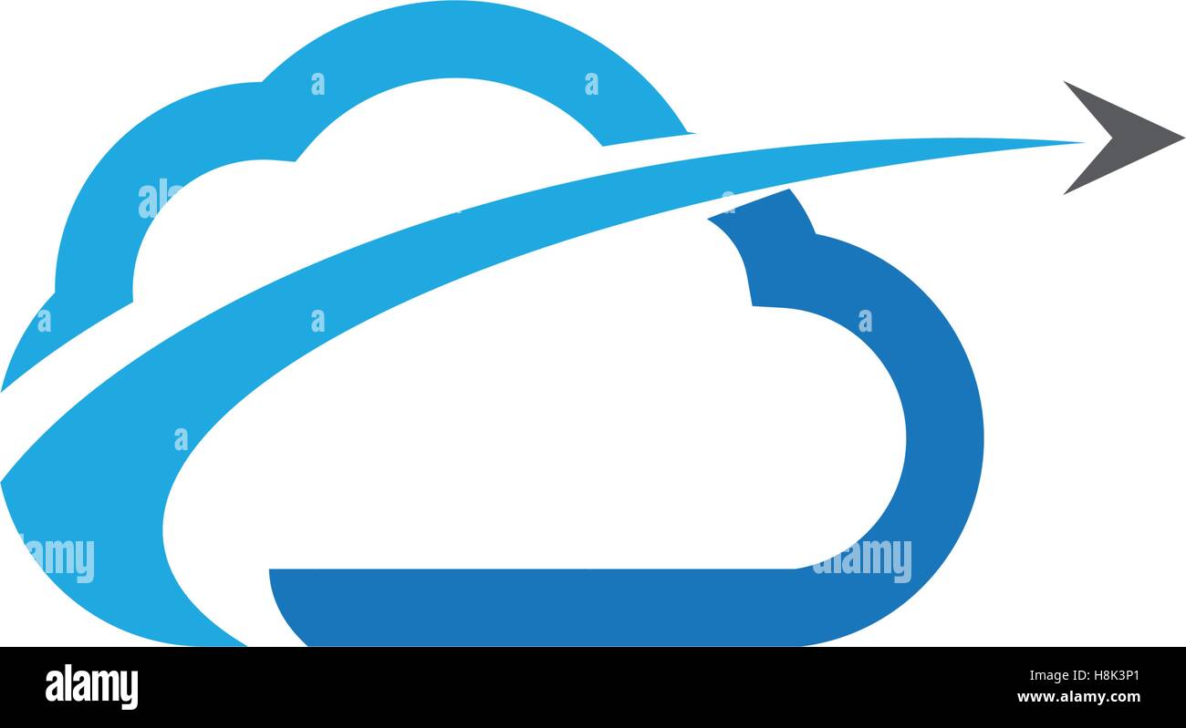 cloud technology vector logo template design vector Stock Vector Image ...
