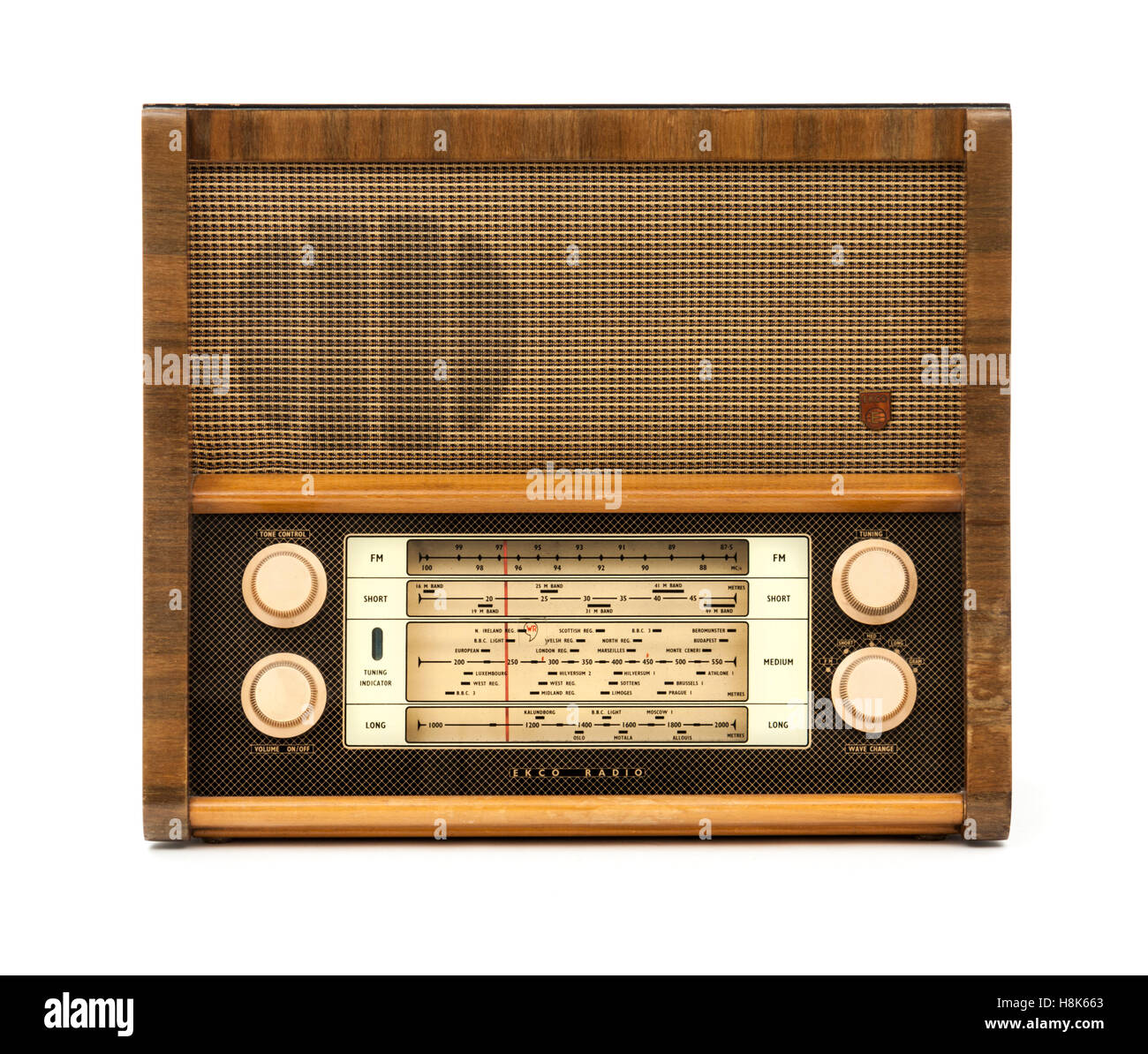 Vintage valve radio receiver hi-res stock photography and images