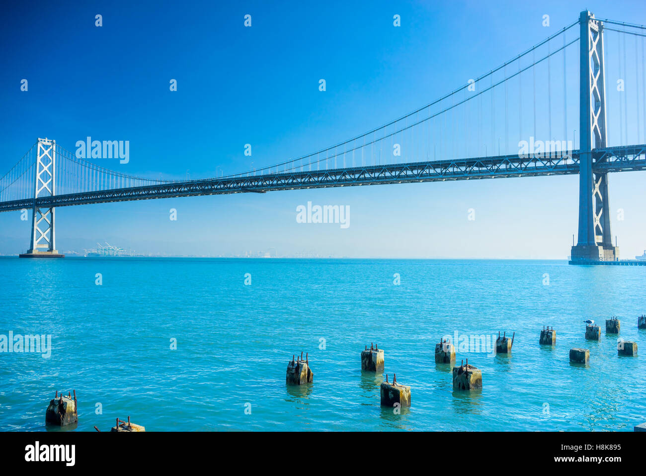 Bay Bridge in San Francisco, California, USA. Stock Photo