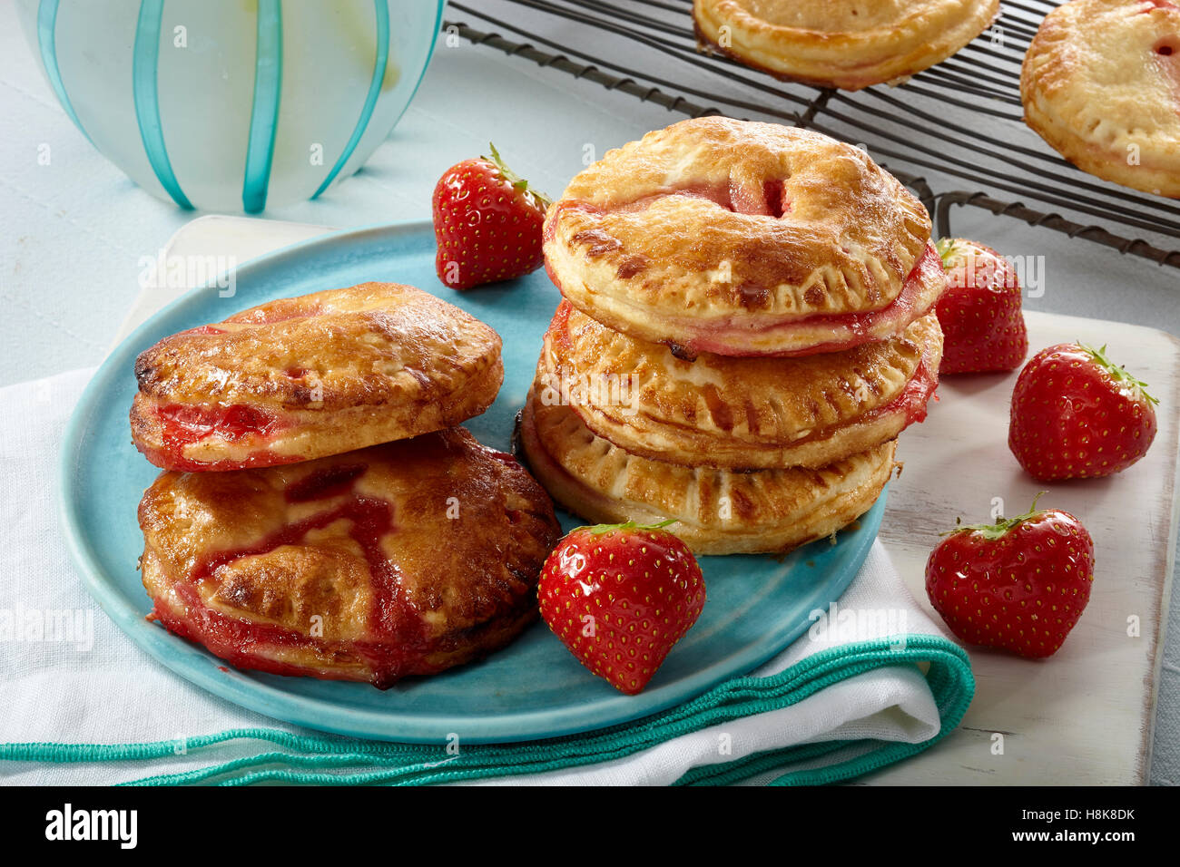 Mini strawberry hand pies Stock Photo Alamy