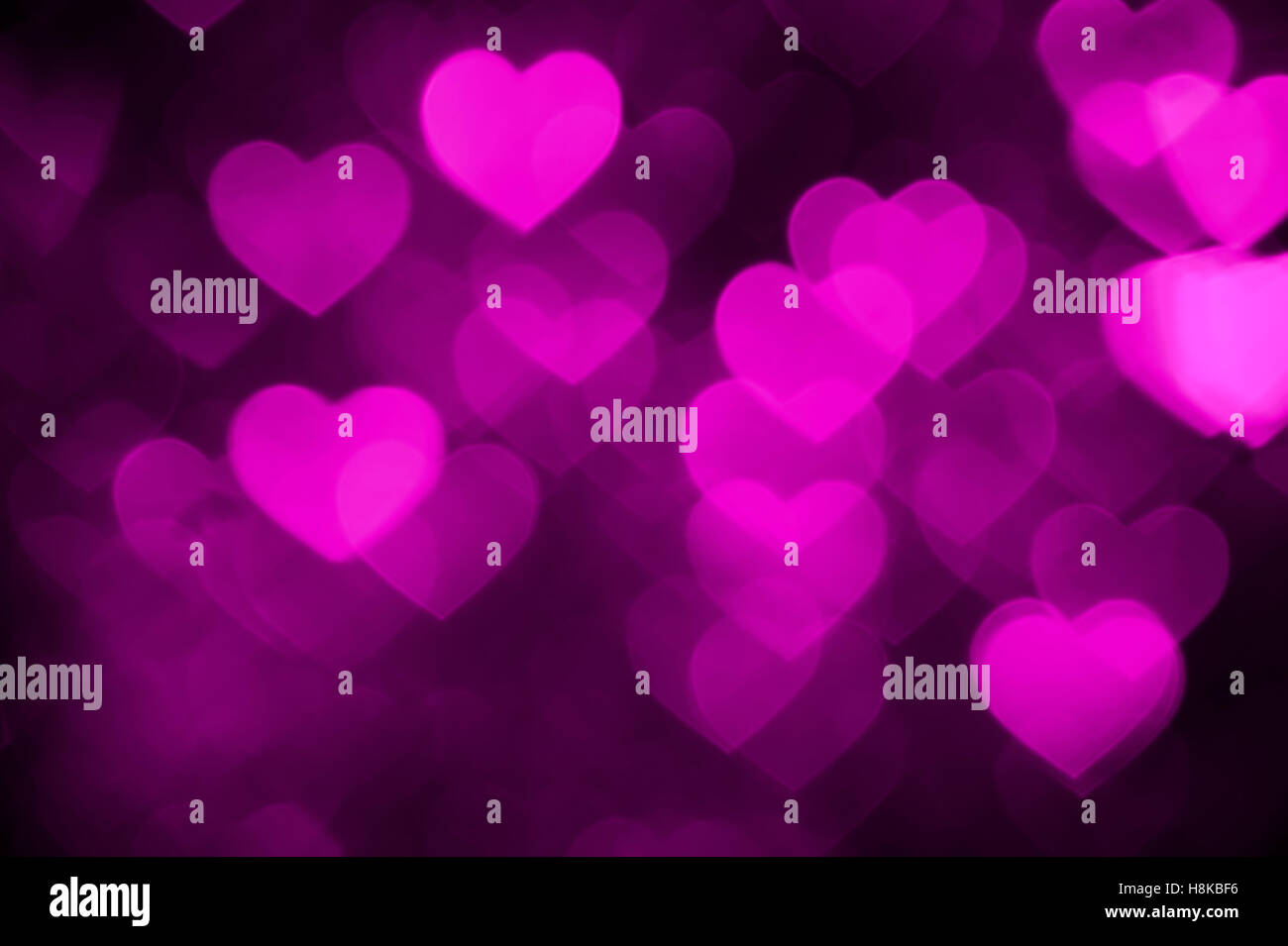 pink heart bokeh background photo, abstract holiday backdrop Stock ...