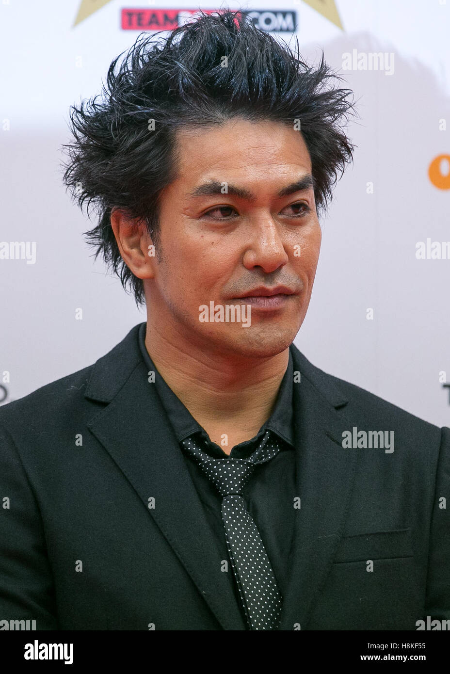 Tokyo, Japan Japanese actor Kazuki Kitamura poses for photographers