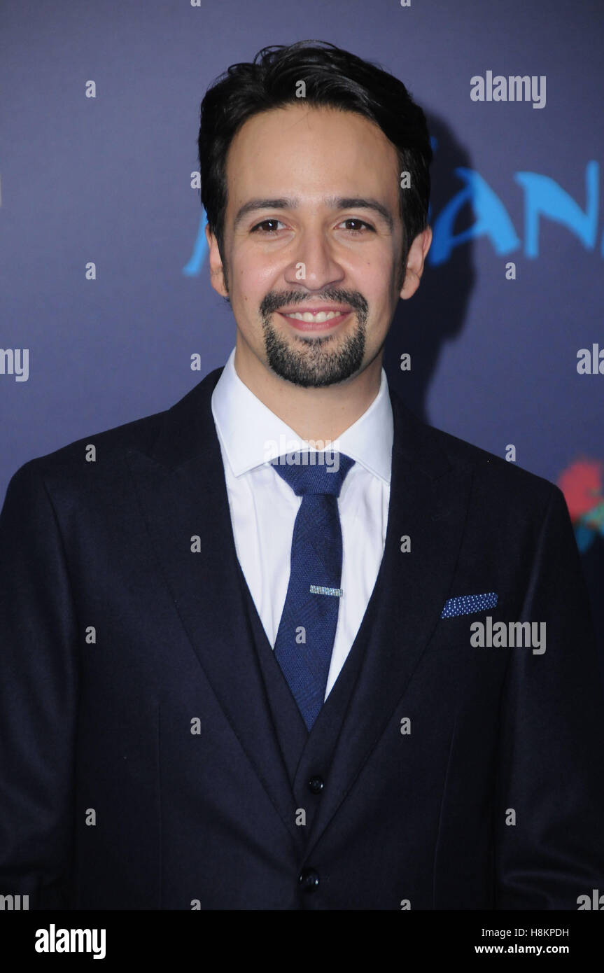 Hollywood, CA, USA. 14th Nov, 2016. 14 November 2016 - Hollywood, California. Lin-Manuel Miranda. AFI FEST 2016 Presented By Audi - Premiere Of Disney's ''Moana'' held at TCL Chinese Theater. Photo Credit: Birdie Thompson/AdMedia Credit:  Birdie Thompson/AdMedia/ZUMA Wire/Alamy Live News Stock Photo