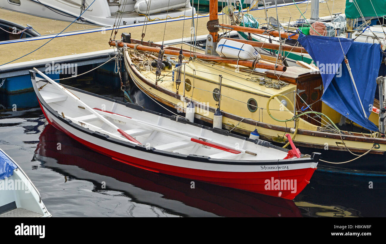 St. Ayles Skiff - Stornoway Stock Photo