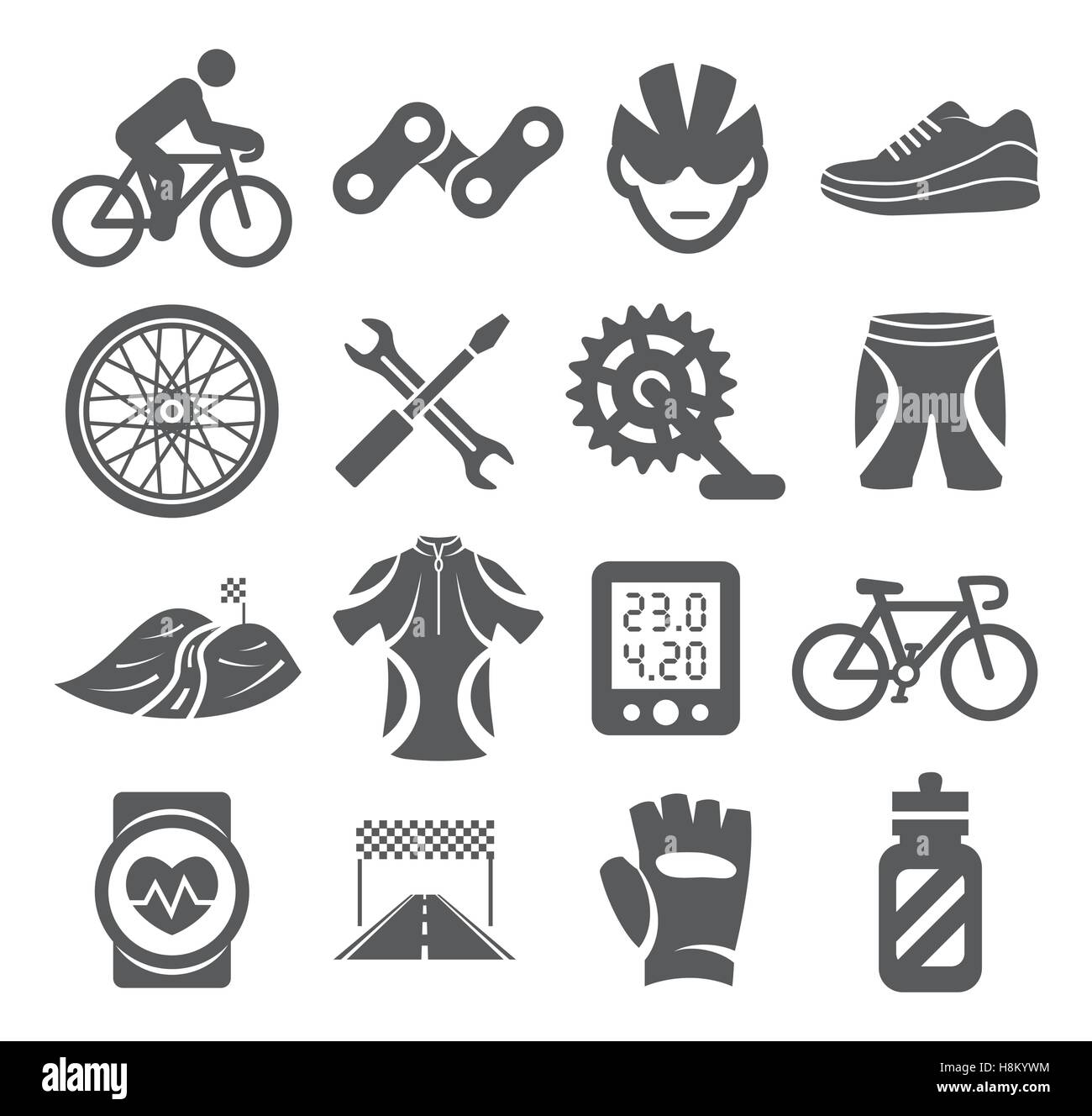 Water biking Stock Vector Images - Alamy