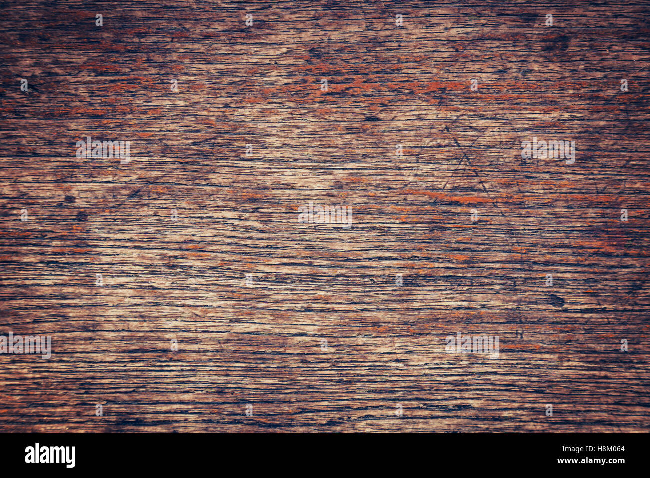 Grunge old wood background and texture, Vintage toned. Stock Photo