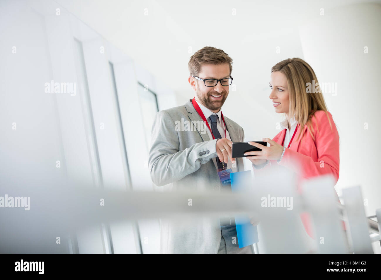 Smiling business people hi-res stock photography and images - Alamy