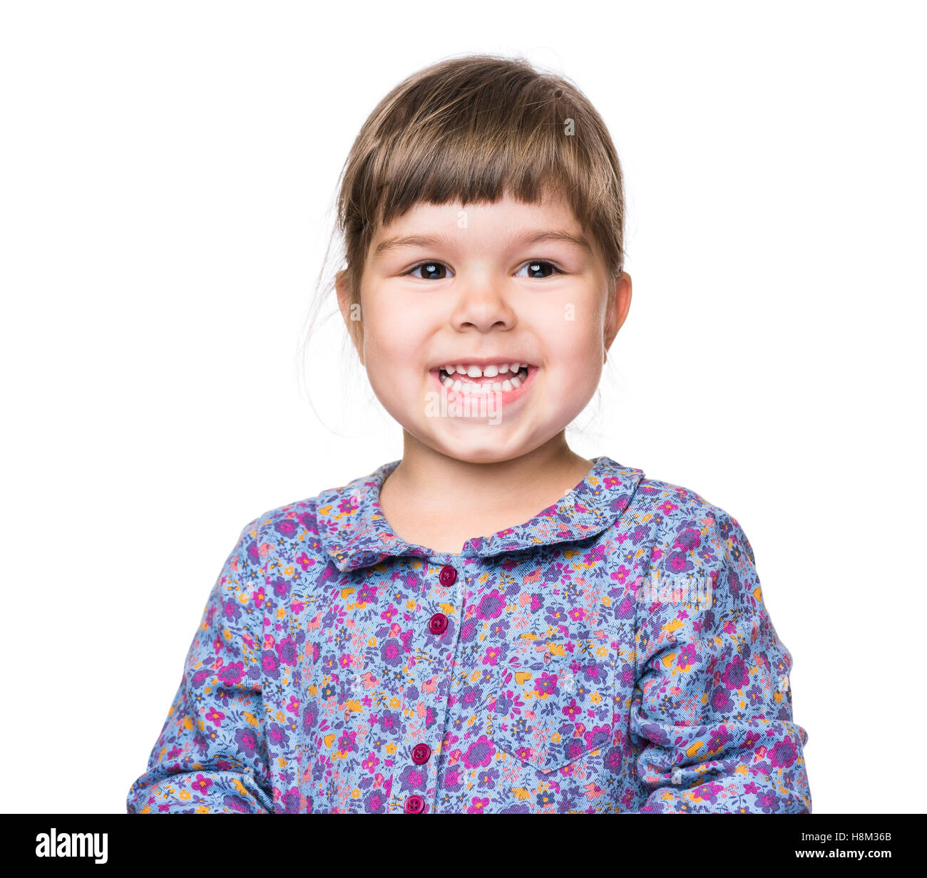 Emotional portrait of little girl Stock Photo - Alamy