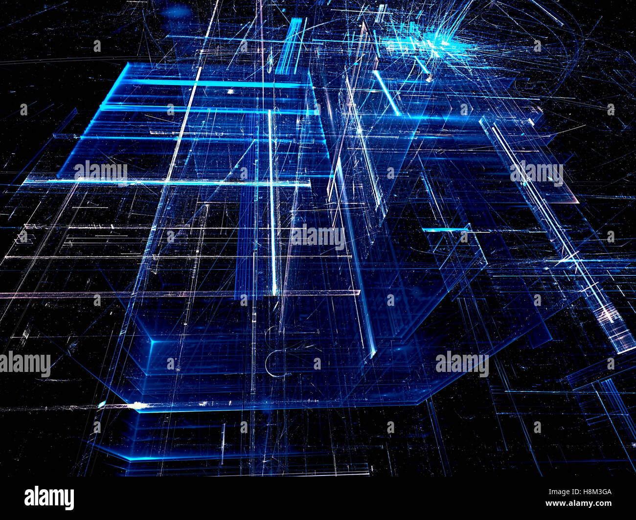 Abstract glass structure - digitally generated image Stock Photo - Alamy