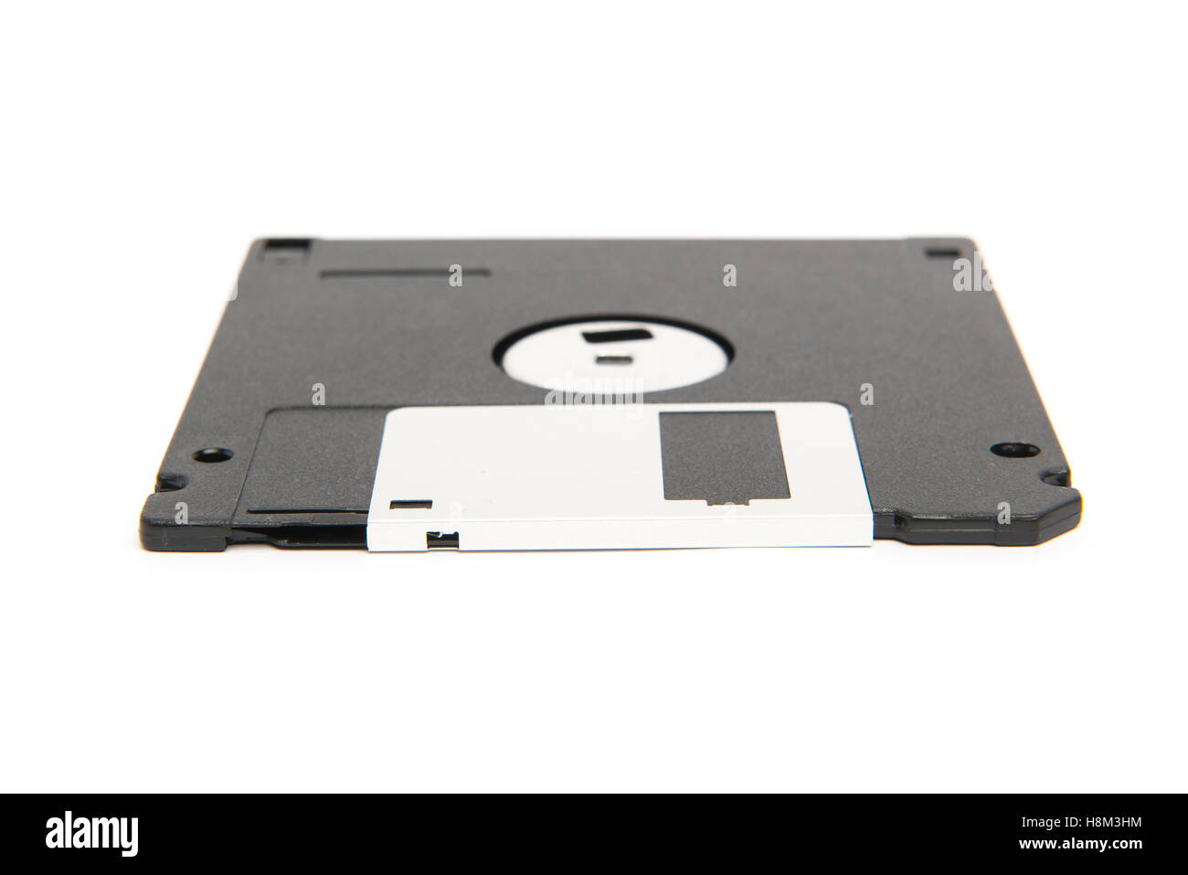 Isolated 3 1/2' floppy disk Stock Photo