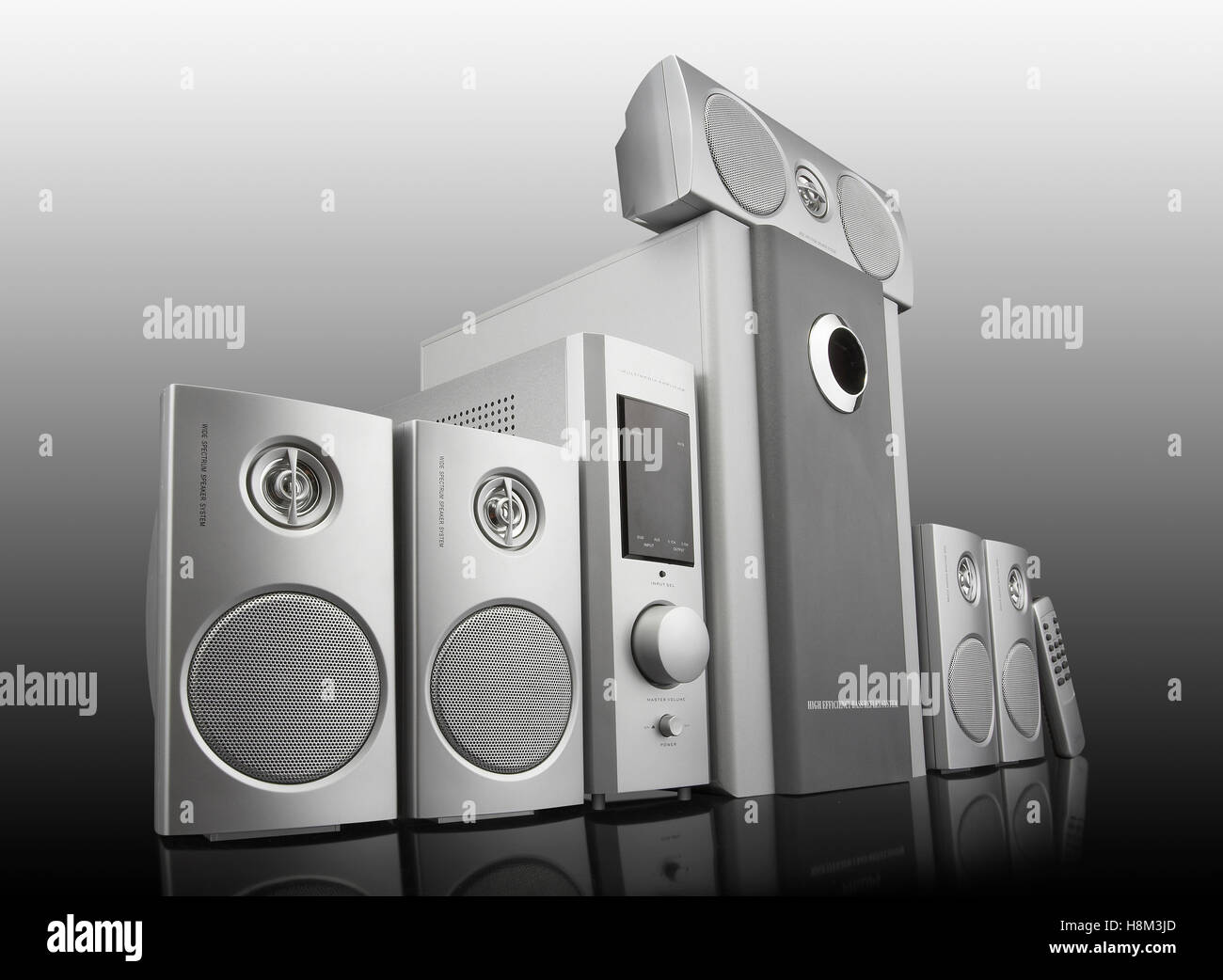Home theater music system Stock Photo