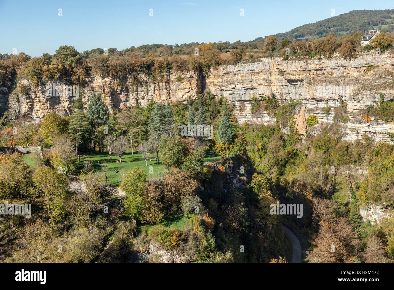 The Bozouls Hole in Autumn (France). That hole is a horseshoeshaped