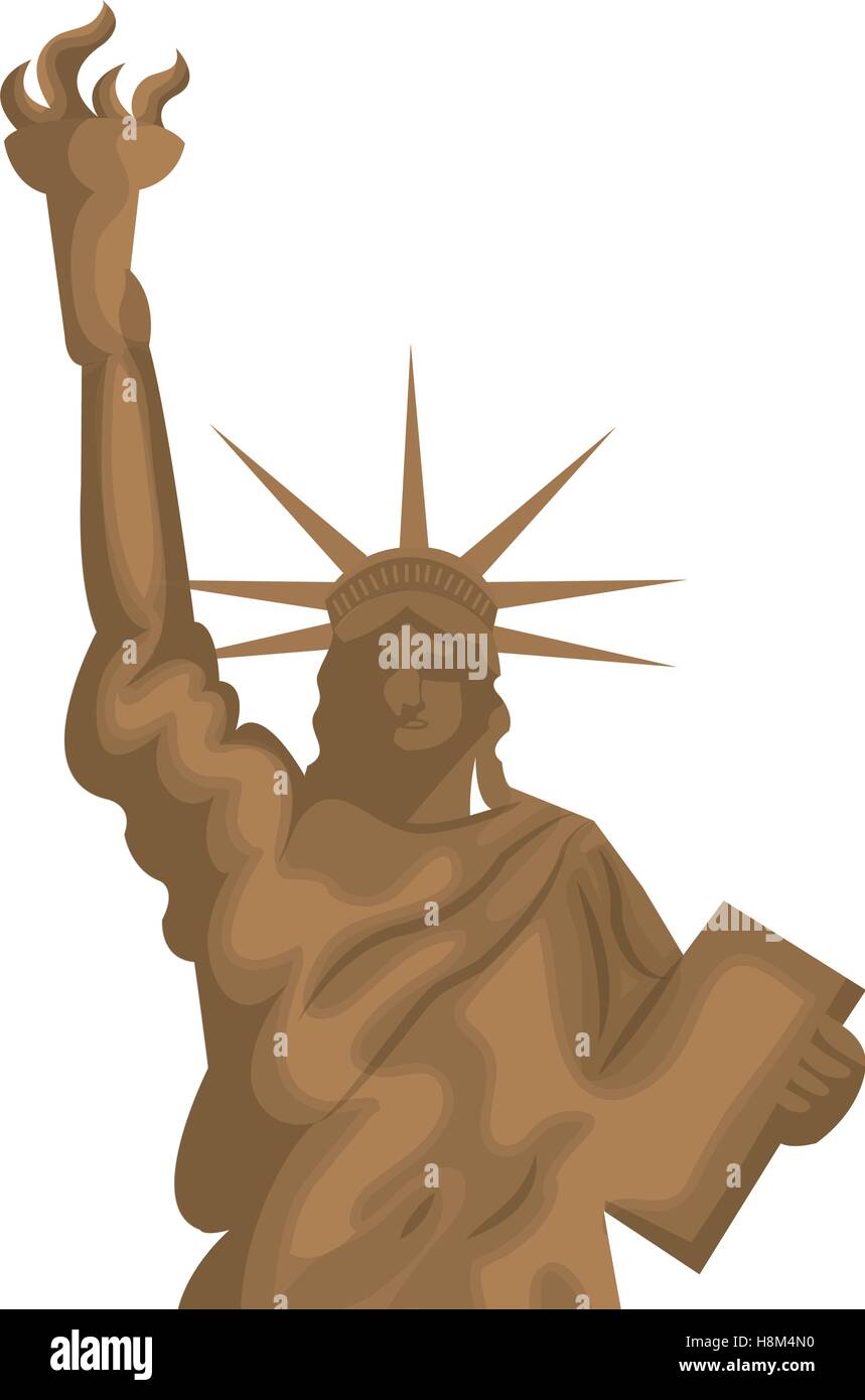 liberty statue new york city vector illustration design Stock Vector ...