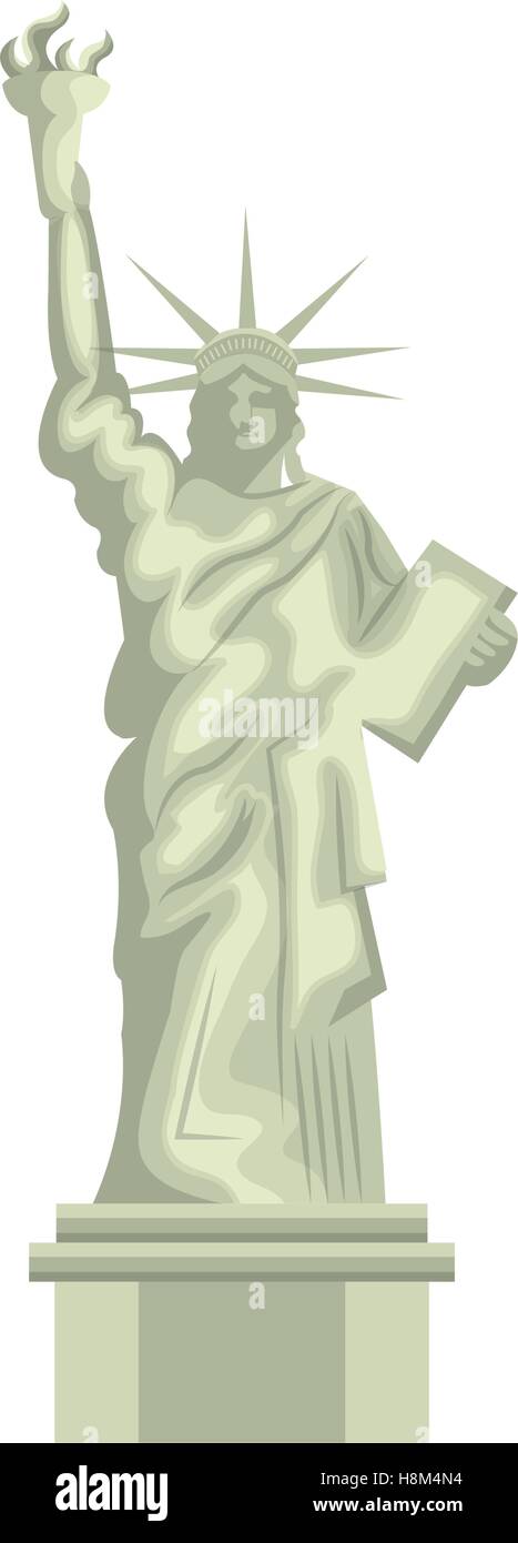 liberty statue new york city vector illustration design Stock Vector ...