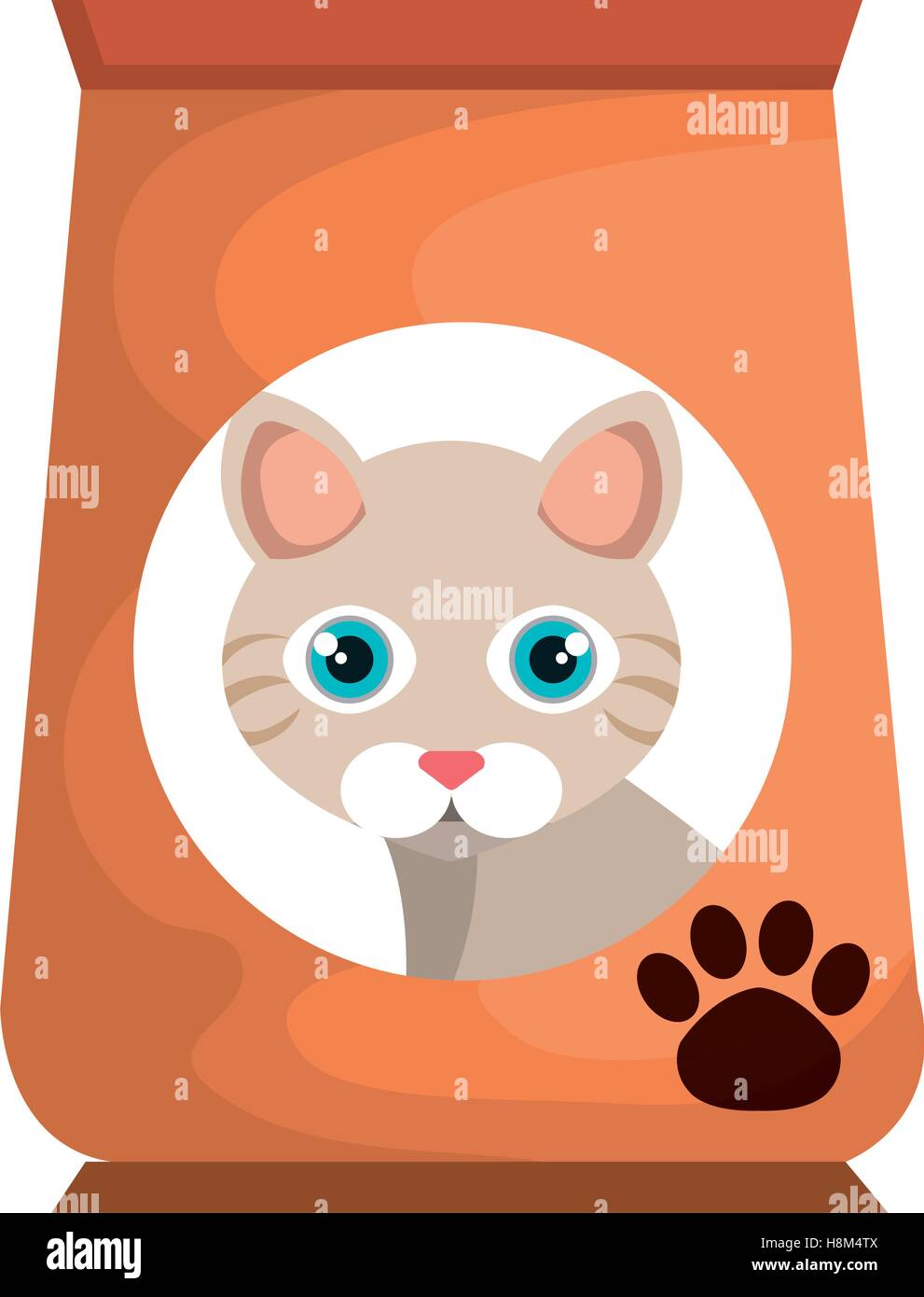 cat bag food mascot vector illustration design Stock Vector Image & Art