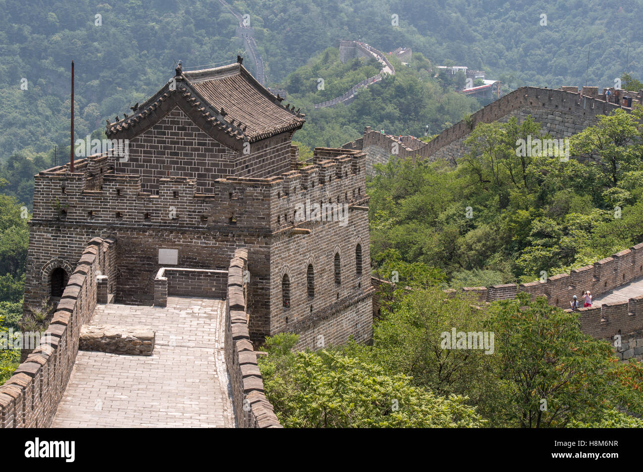 Mutianyu, China Landscape view of the Great Wall of China. The wall