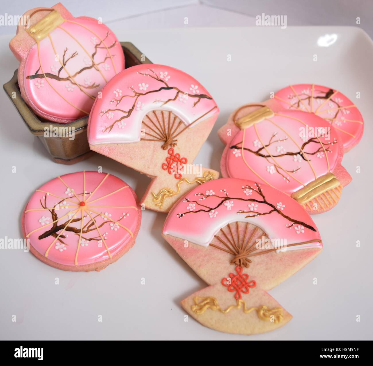 Asian inspired gourmet cookies Stock Photo Alamy