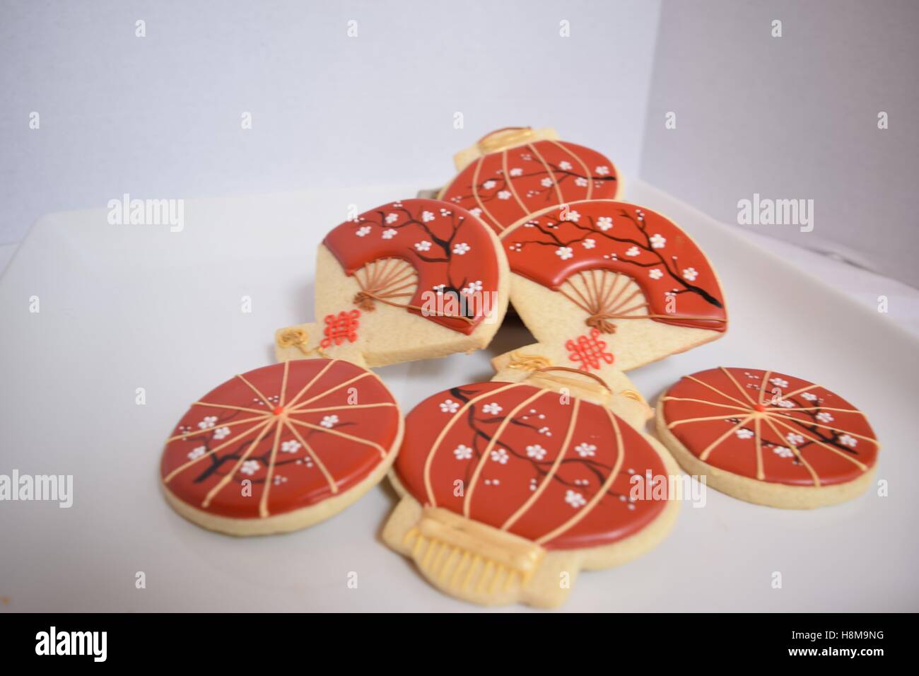 Asian inspired gourmet cookies Stock Photo Alamy