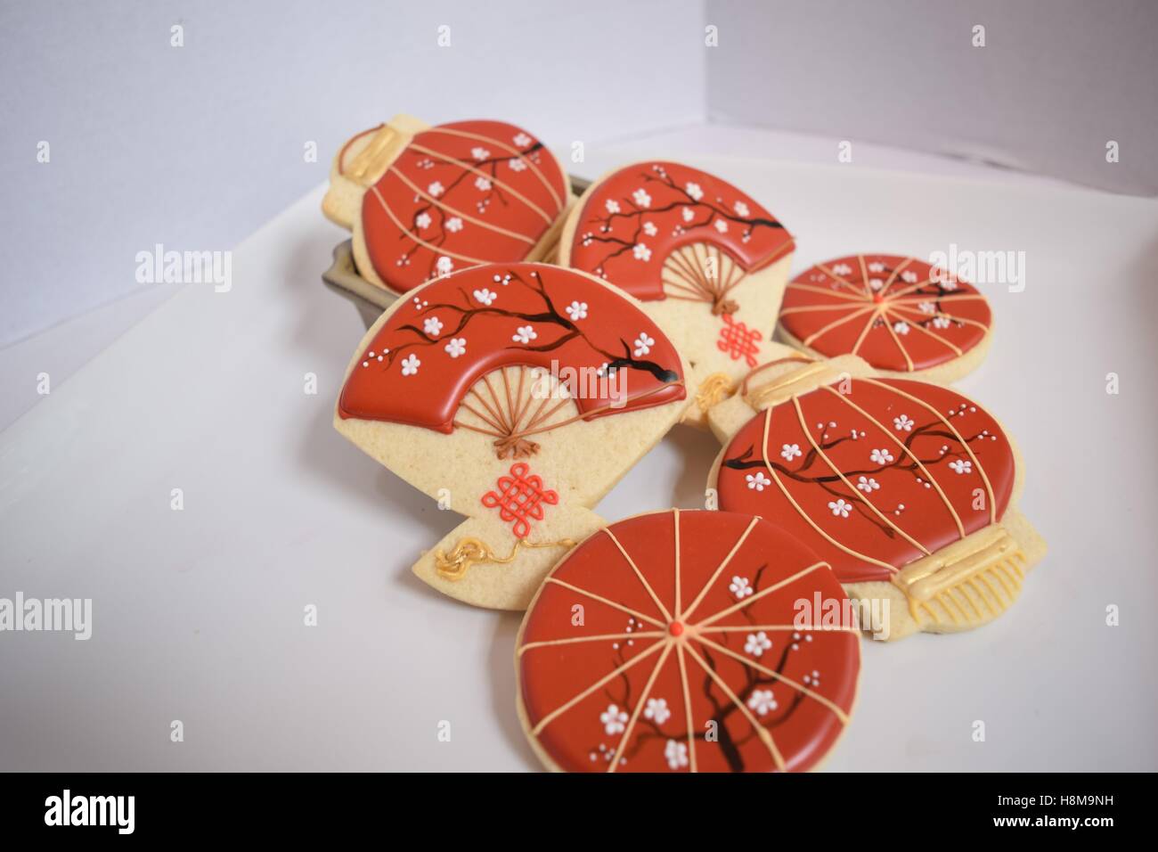 Asian inspired gourmet cookies Stock Photo Alamy