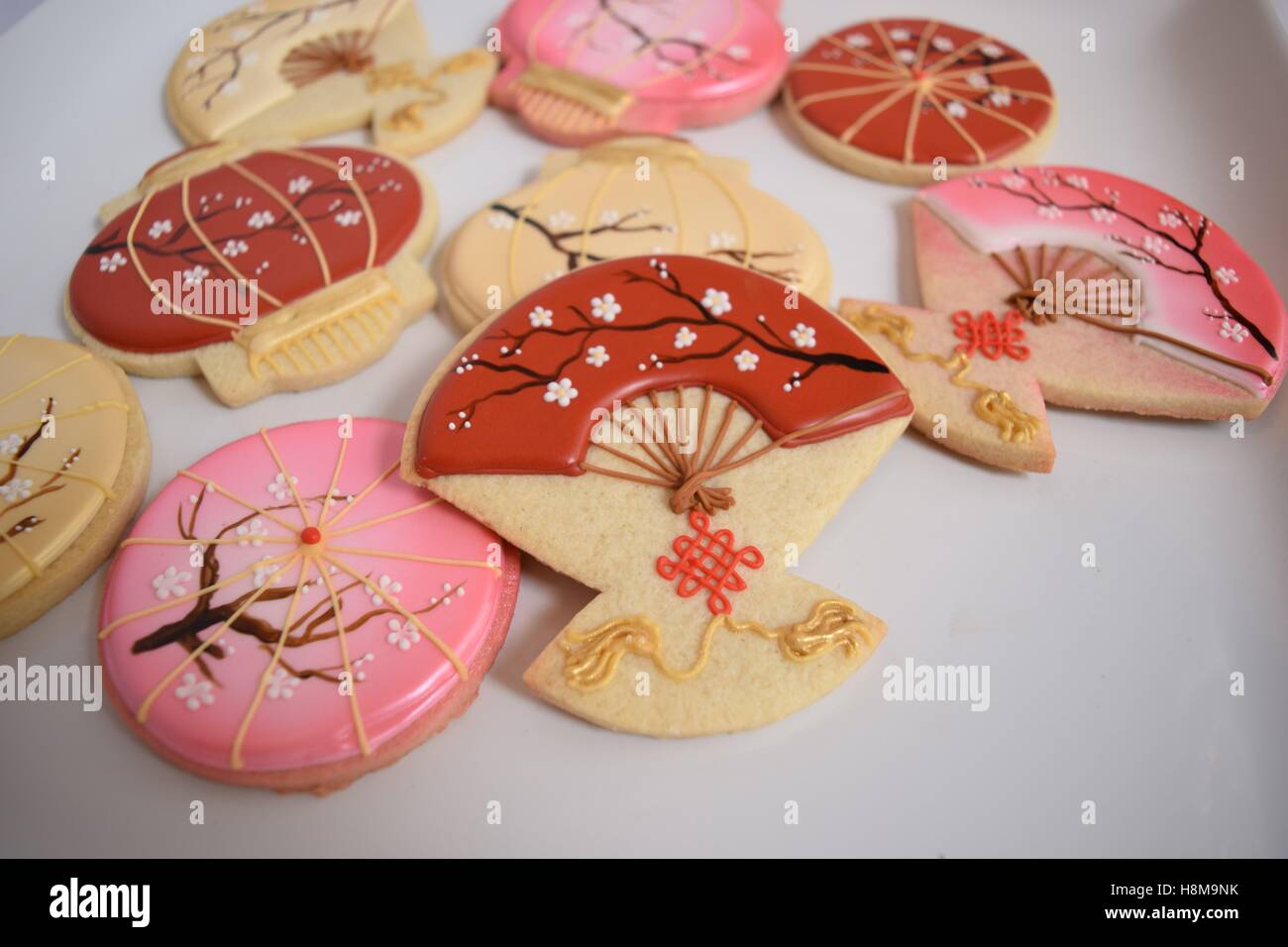 Asian inspired gourmet cookies Stock Photo Alamy