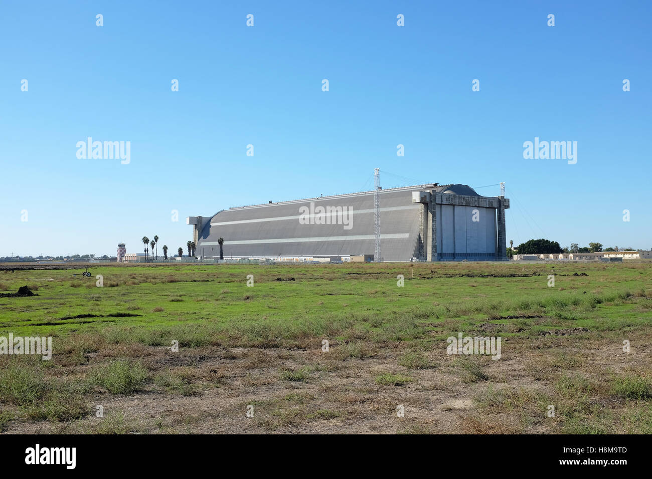 Tustin Blimp Hangar, Building 28 , also known as the North Hangar where current plans will have the iconic structure as the cent Stock Photo