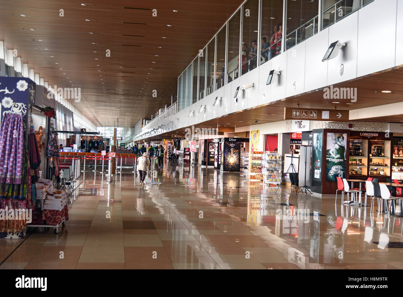 Inside of Kuching International Airport. A new terminal at Kuching