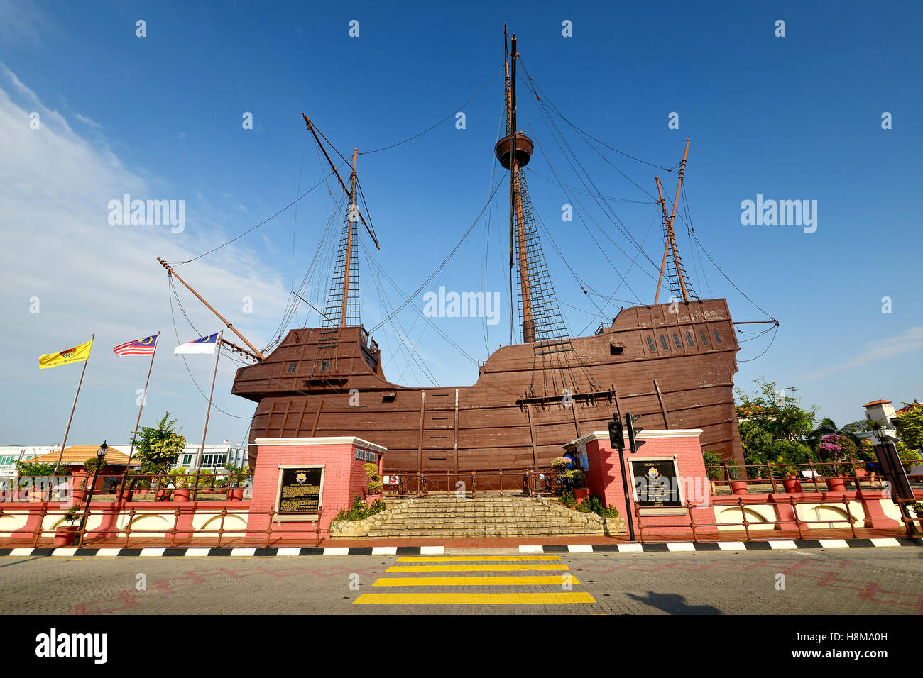 Maritime Museum (Muzium Samudera), Malacca, Malaysia. Stock Photo
