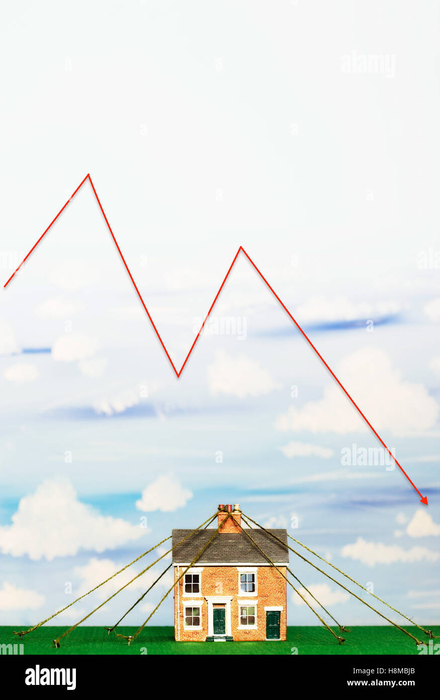 Property Market Crash Stock Photo Alamy