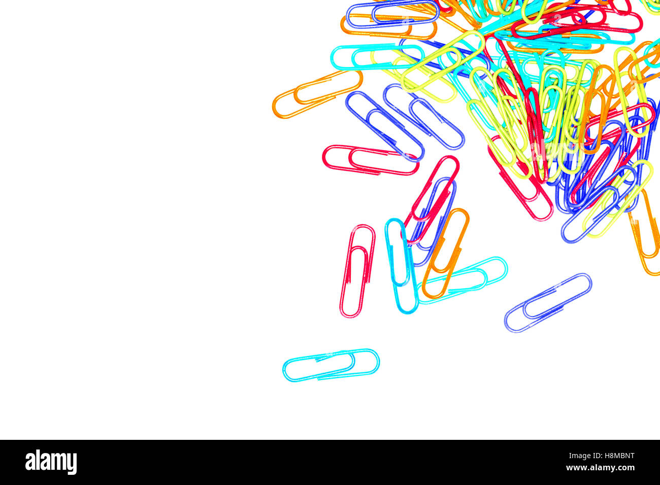 Multicolored Paper Clips Stock Photo Alamy