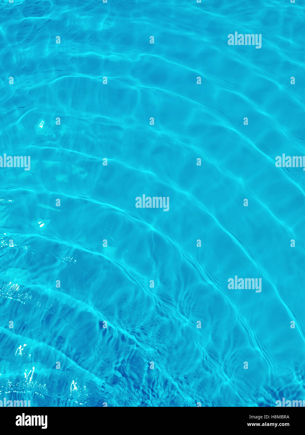 Blue ripples in pool Stock Photo Alamy