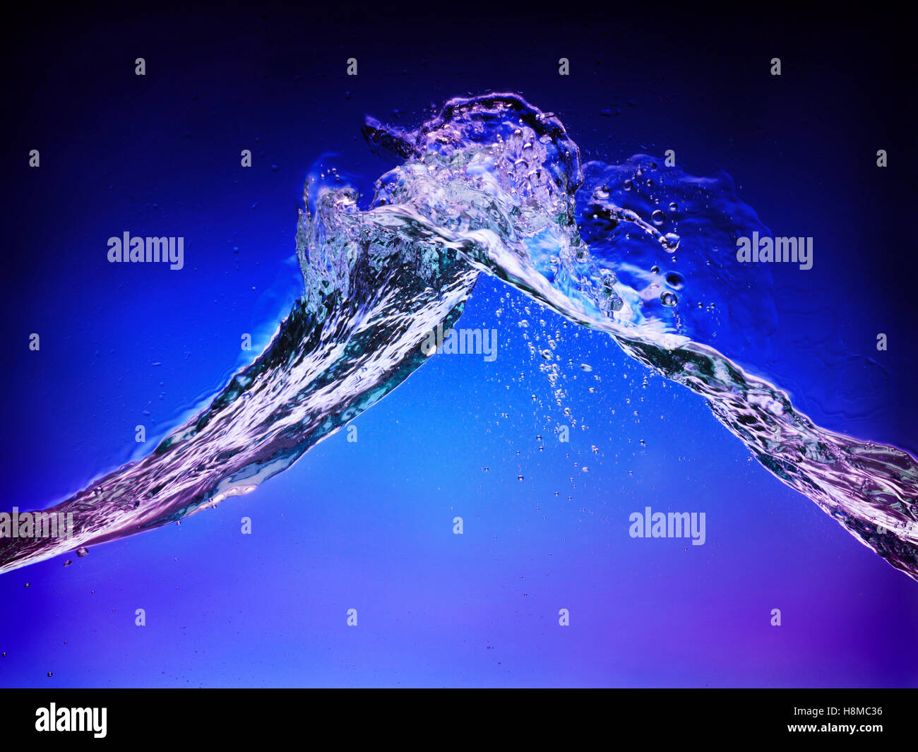 Splashing water Stock Photo