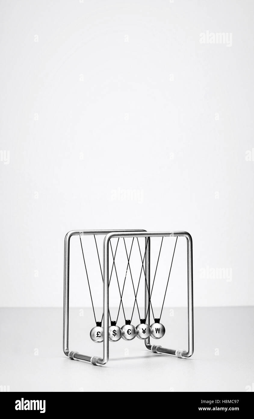 Newton's cradle Stock Photo