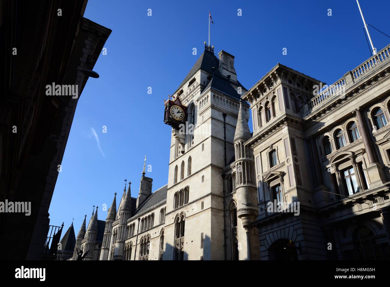 Royal Courts of Justice, Fleet Street/The Strand, London, England, UK Stock Photo