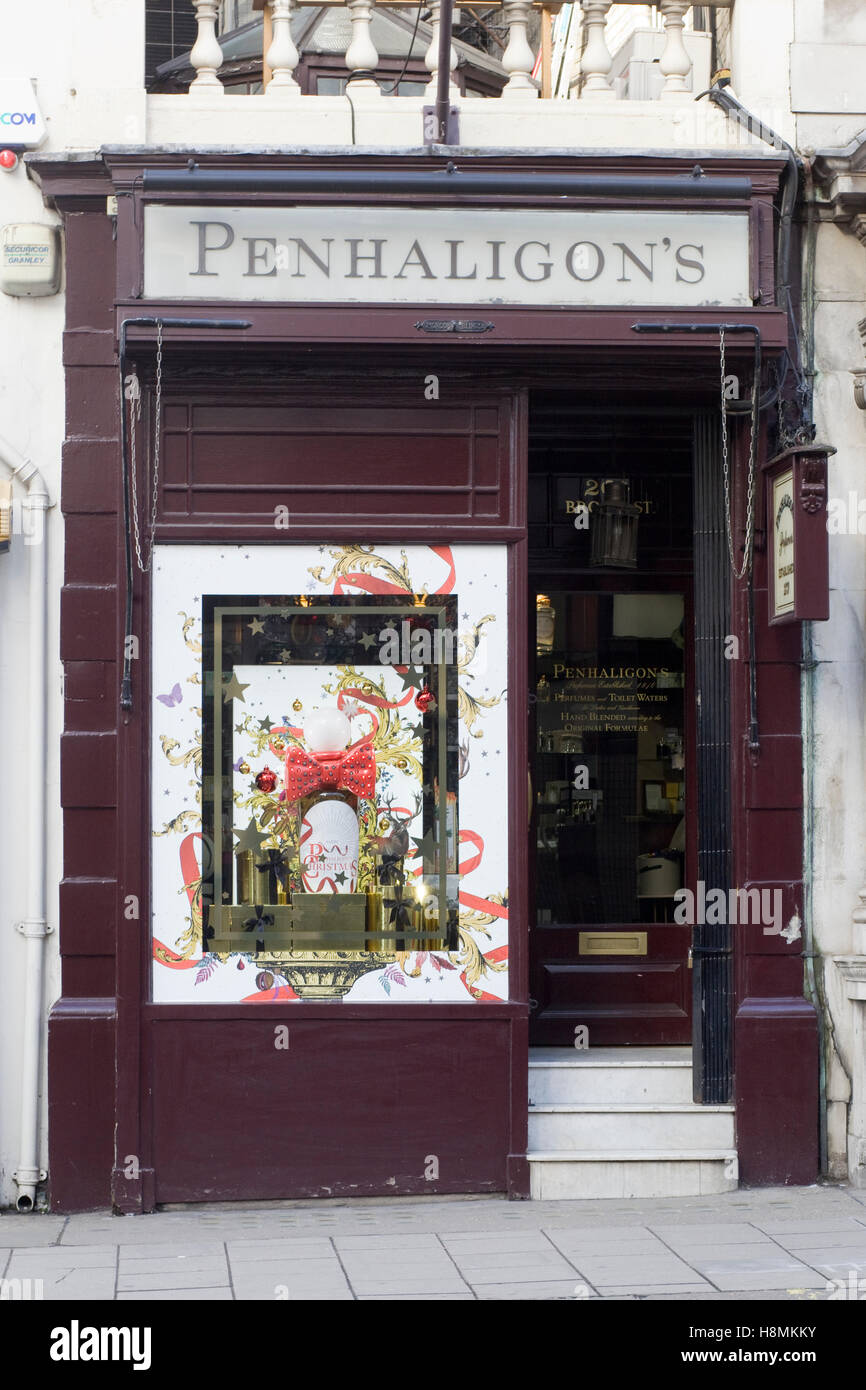 Penhaligon's perfumery in London Stock Photo